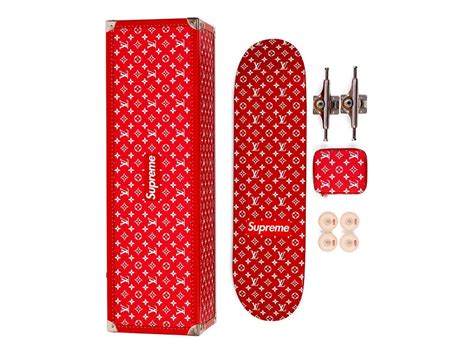 lv x supreme skateboard|skateboard deck monogram.